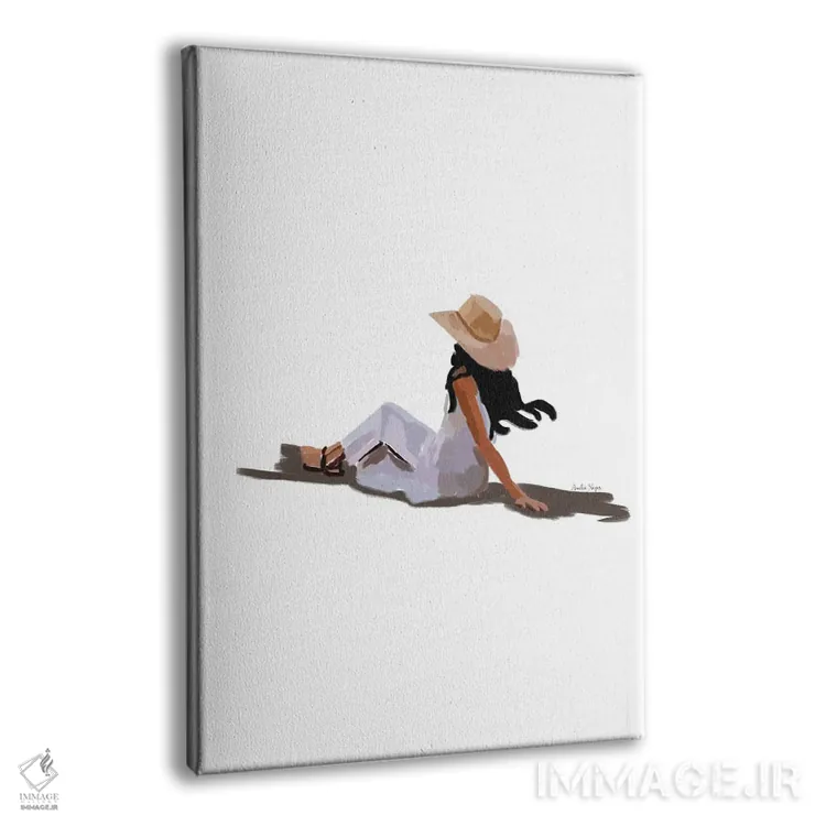 تابلو مینیمال لحظه آرامش بخش اثر آملیا نویز - نمای پرسپکتیو محصول