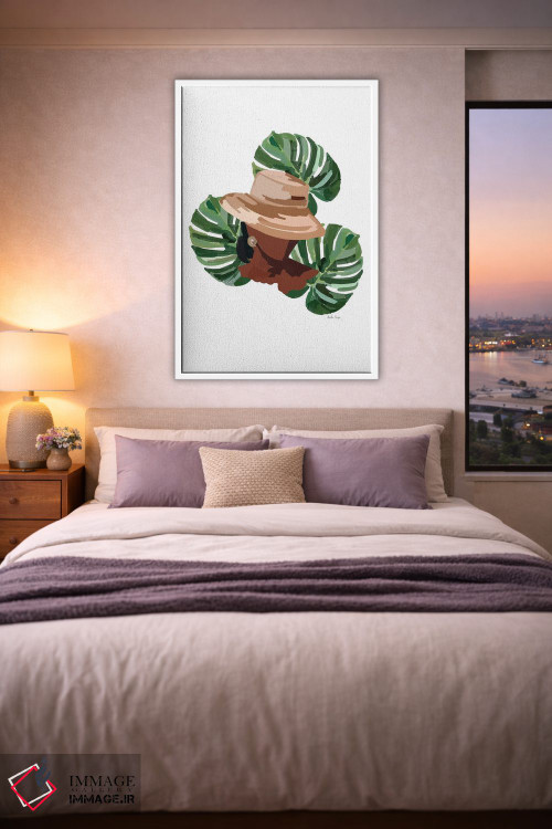 تابلو مینیمال دختر نخلستان I اثر آملیا نویز - D3W