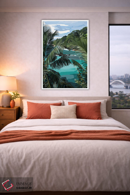 تابلو مدرن نخل ها اثر آملیا نویز - D3W