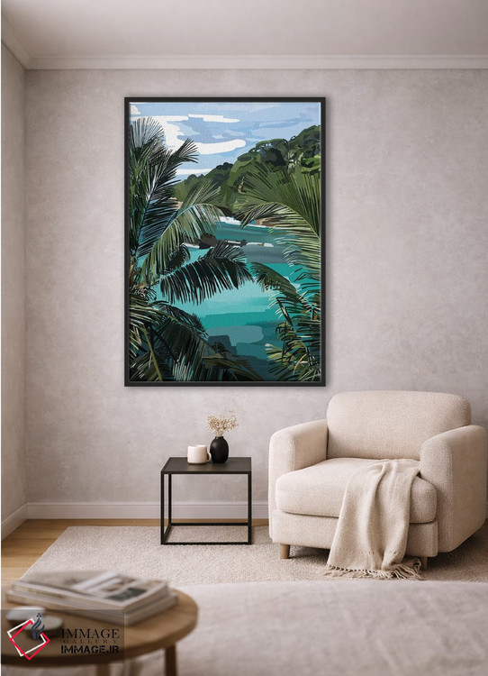 تابلو مدرن نخل ها اثر آملیا نویز - D1B