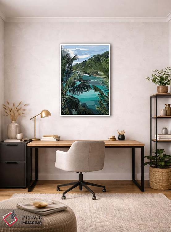 تابلو مدرن نخل ها اثر آملیا نویز - D2W