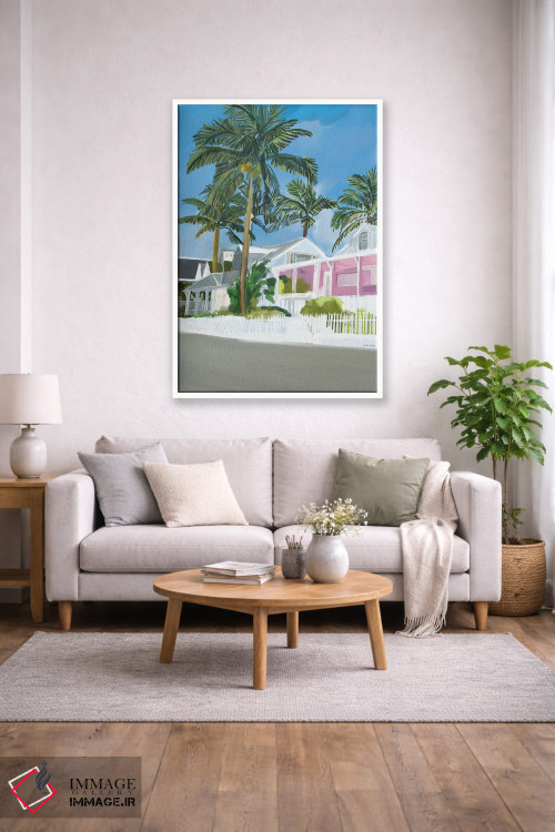 تابلو مدرن چشم انداز نخل ها اثر آملیا نویز - D2W