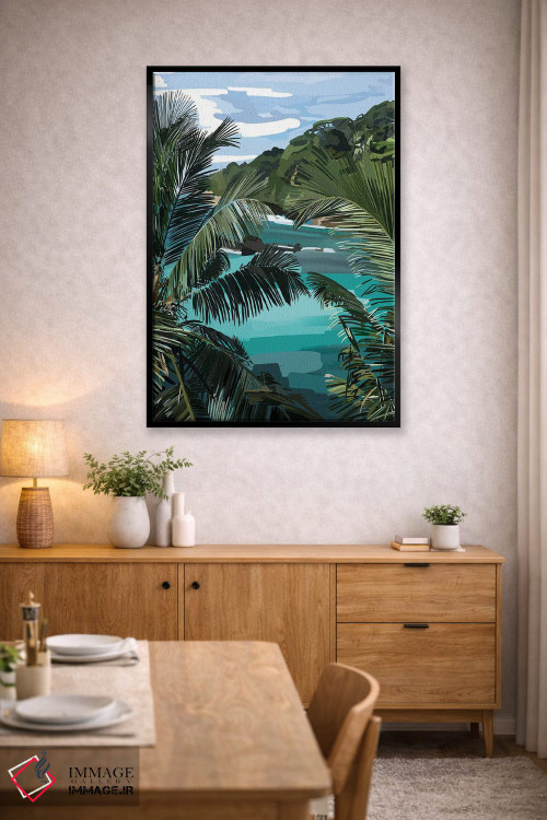 تابلو مدرن نخل ها اثر آملیا نویز - D4B