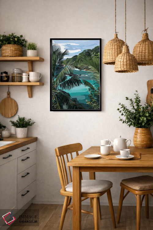 تابلو مدرن نخل ها اثر آملیا نویز - D6B