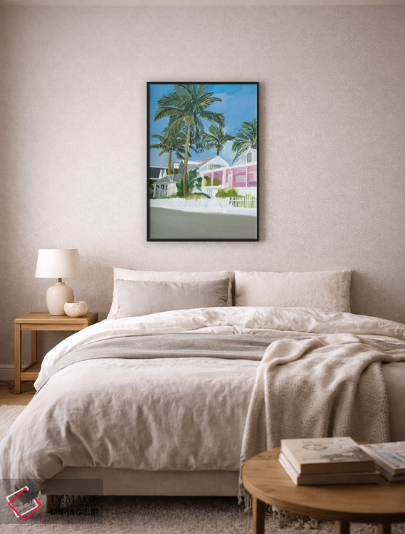 تابلو مدرن چشم انداز نخل ها اثر آملیا نویز - D6B