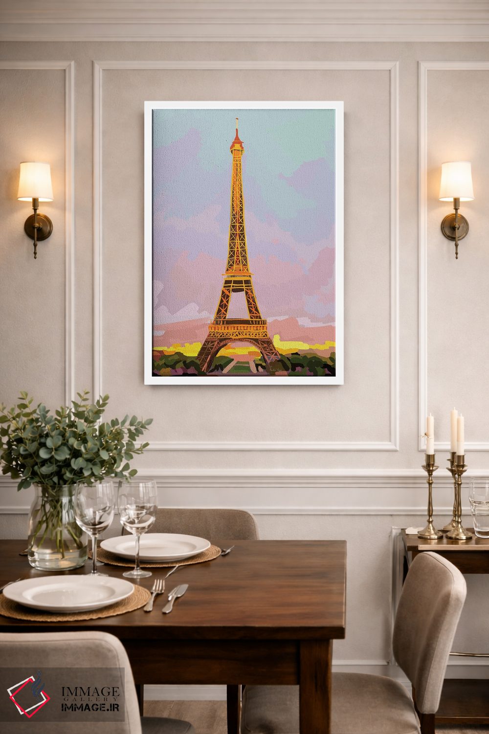 تابلو مینیمال پاریس اثر آملیا نویز - D1W