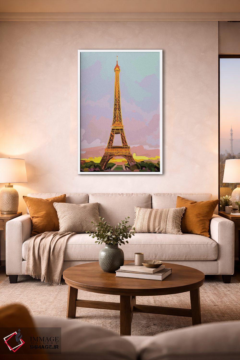 تابلو مینیمال پاریس اثر آملیا نویز - D2W