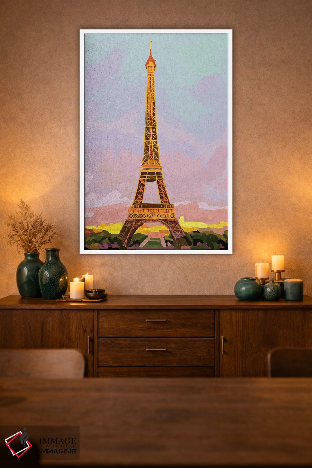 تابلو مینیمال پاریس اثر آملیا نویز - D3W