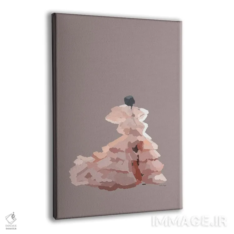 تابلو مینیمال رویاهای صورتی اثر آملیا نویز - نمای پرسپکتیو محصول