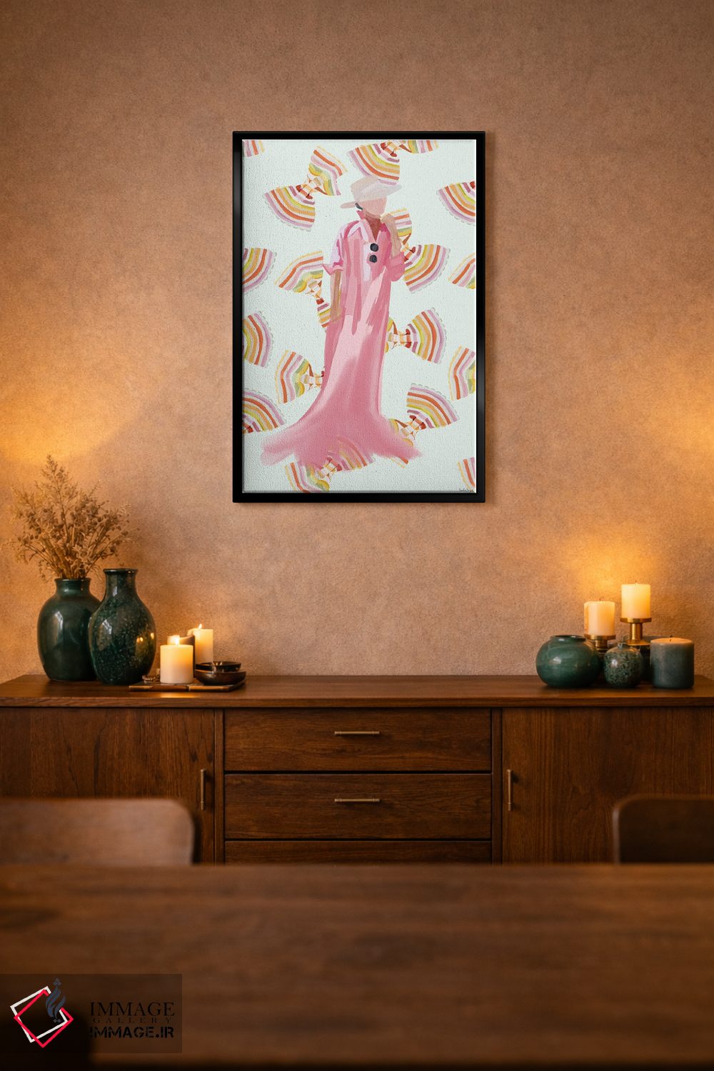 تابلو مینیمال مد پاستا اثر آملیا نویز - D3B