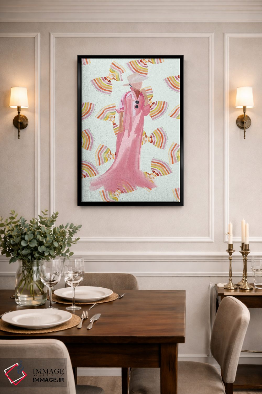 تابلو مینیمال مد پاستا اثر آملیا نویز - D2B