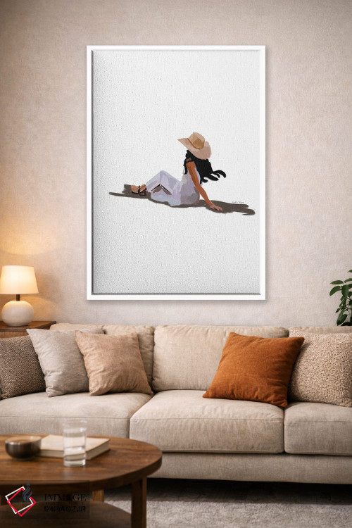 تابلو مینیمال لحظه آرامش بخش اثر آملیا نویز - D1W