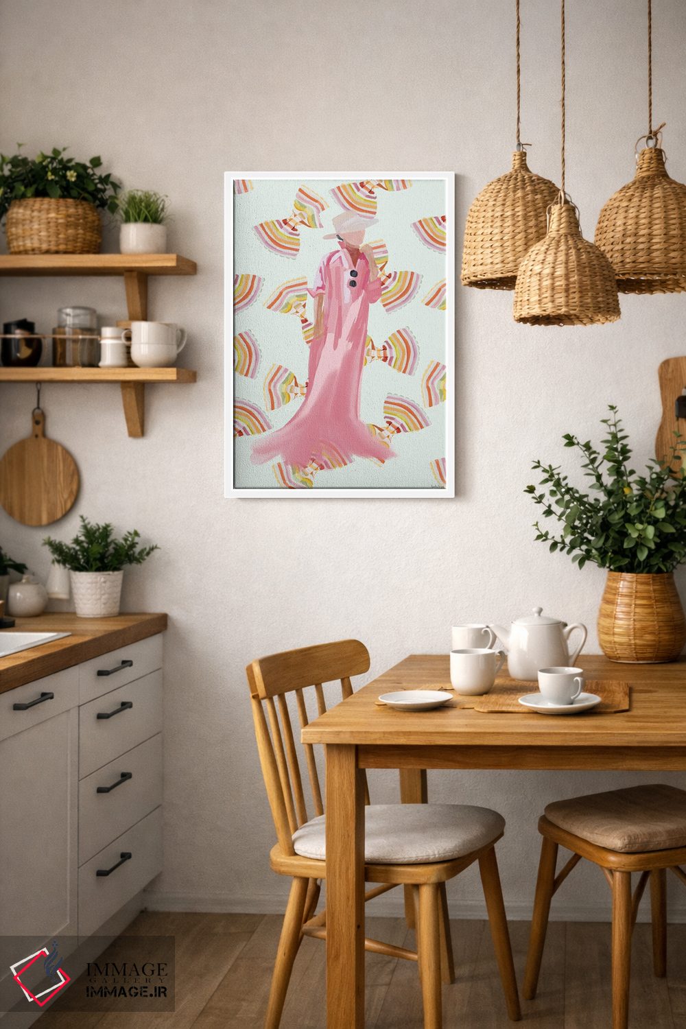 تابلو مینیمال مد پاستا اثر آملیا نویز - D4W