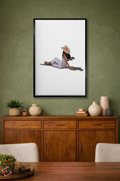 تابلو مینیمال لحظه آرامش بخش اثر آملیا نویز - D3B