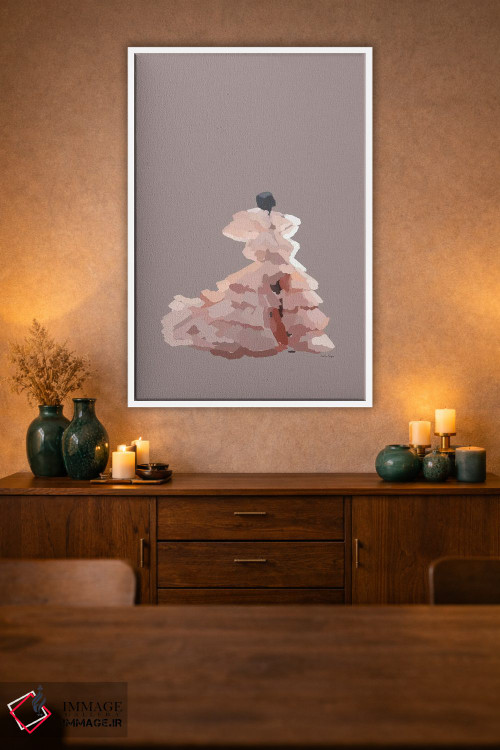 تابلو مینیمال رویاهای صورتی اثر آملیا نویز - D2W