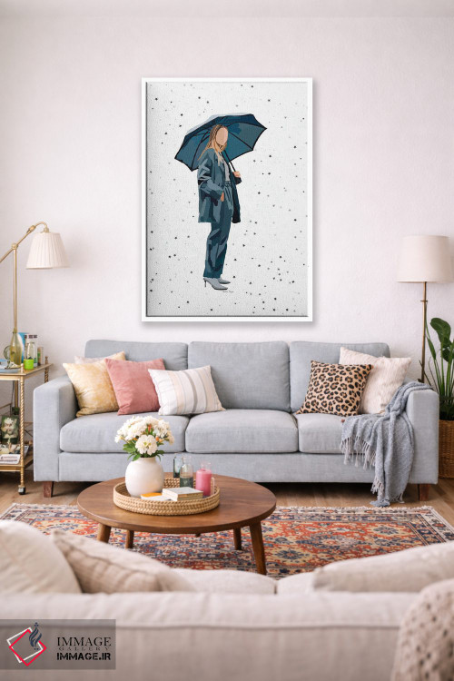 تابلو مینیمال بارش ستاره ها اثر آملیا نویز - D1W