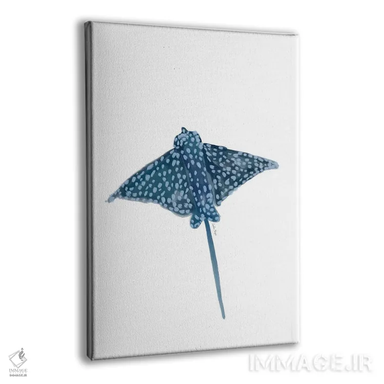 تابلو مینیمال سفره ماهی اثر آملیا نویز - نمای پرسپکتیو محصول