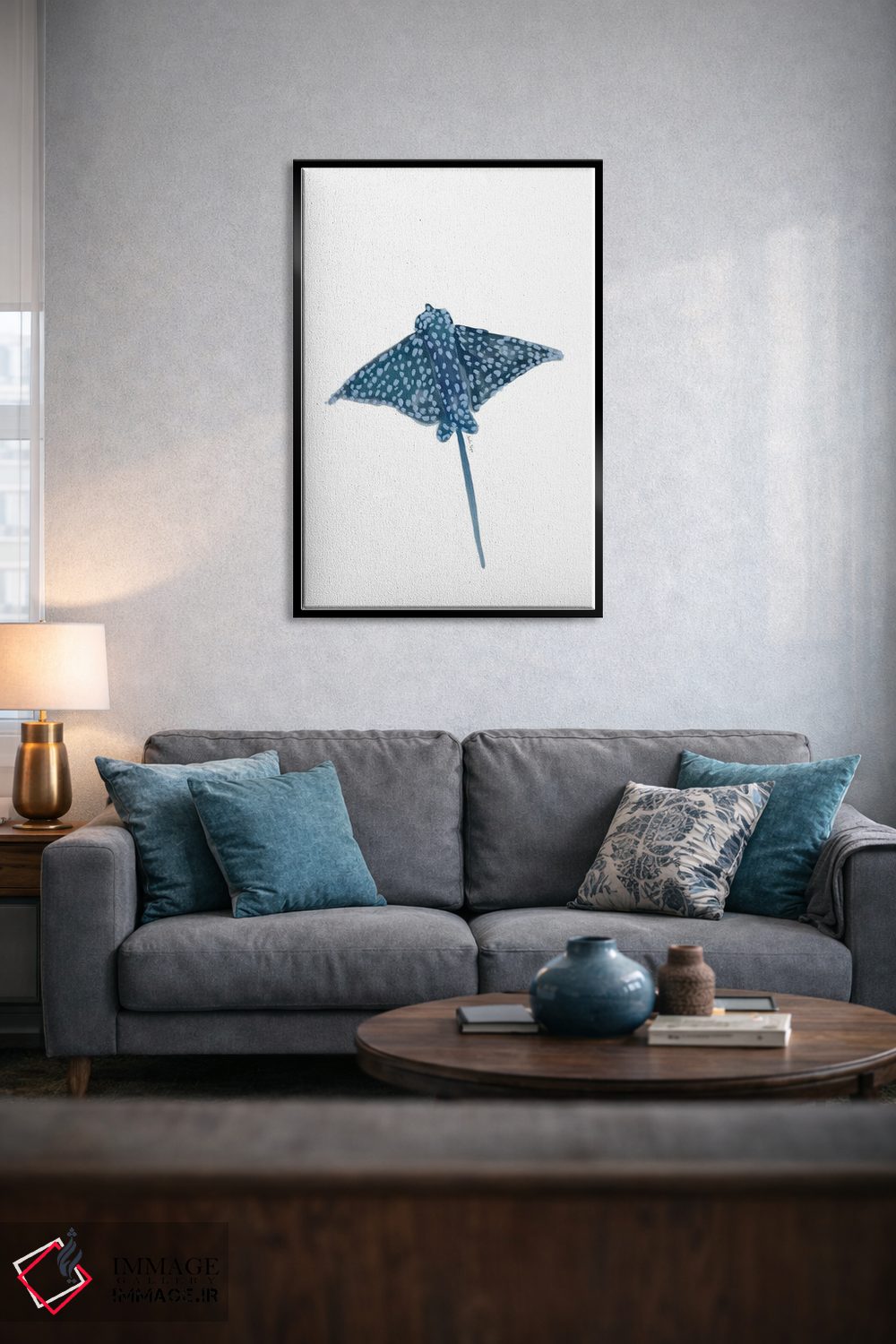 تابلو مینیمال سفره ماهی اثر آملیا نویز - D4B