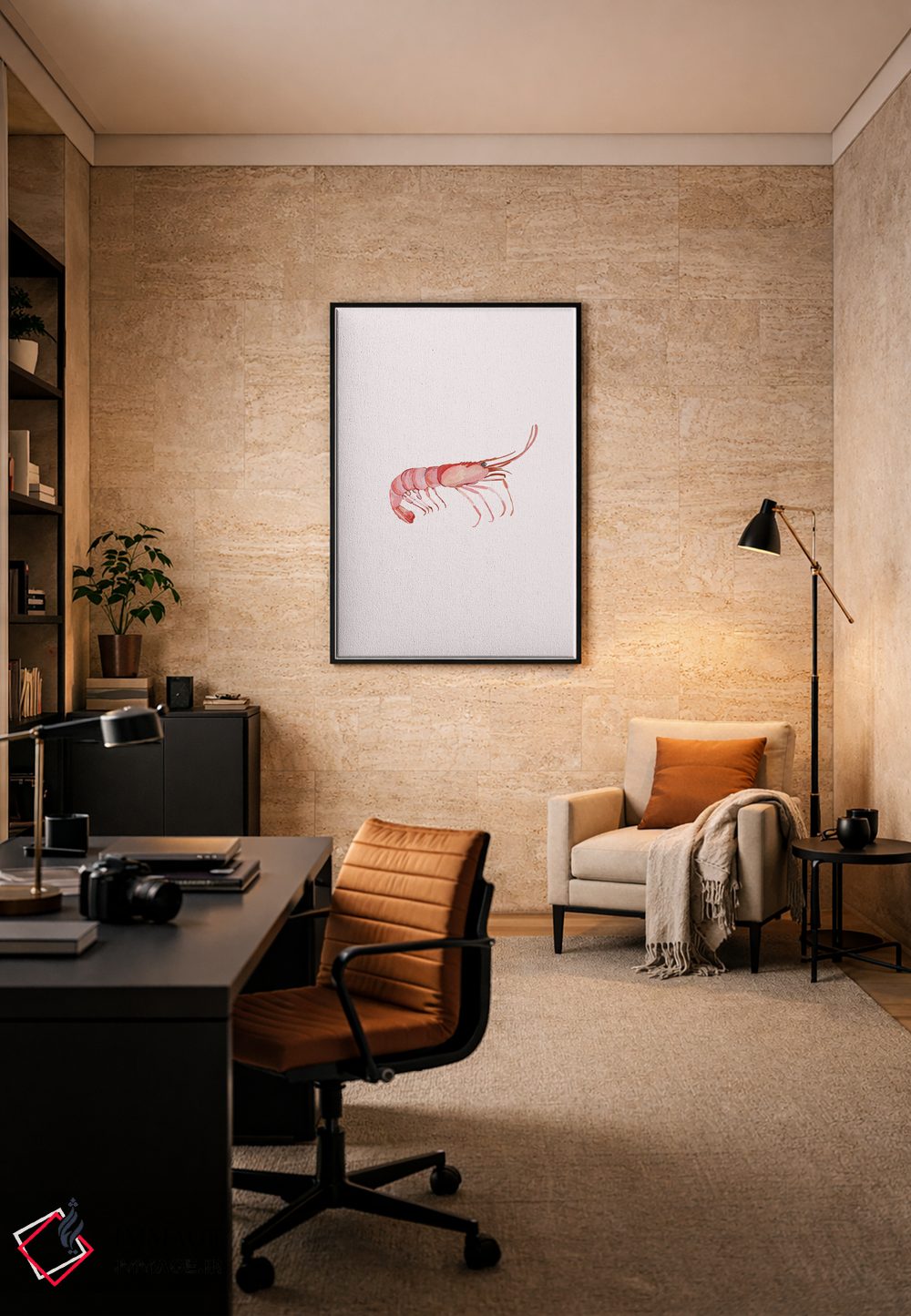 تابلو مینیمال میگو اثر آملیا نویز - D6B