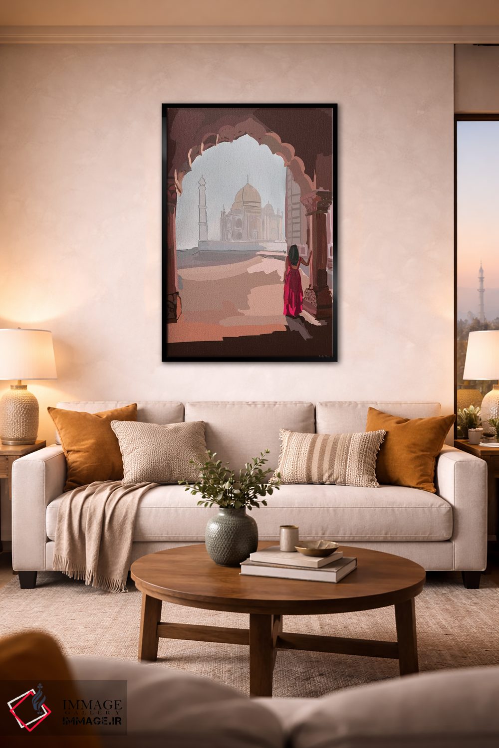 تابلو مینیمال تاج محل اثر آملیا نویز - D2B