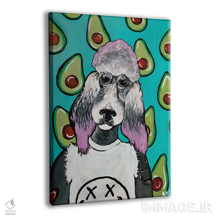 تابلو دکوراتیو آووکادوها و نیروانا اثر نیکولتا پینتس - نمای پرسپکتیو محصول