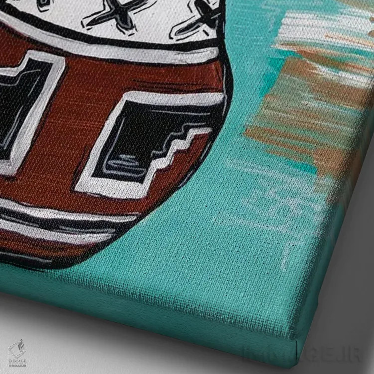 تابلو دکوراتیو گل های وحشی کلرادو اثر نیکولتا پینتس - نمای نزدیک بافت بوم