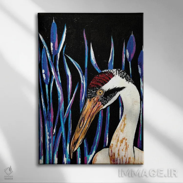 تابلو دکوراتیو درنا اثر نیکولتا پینتس - نمای روبهرو روی دیوار