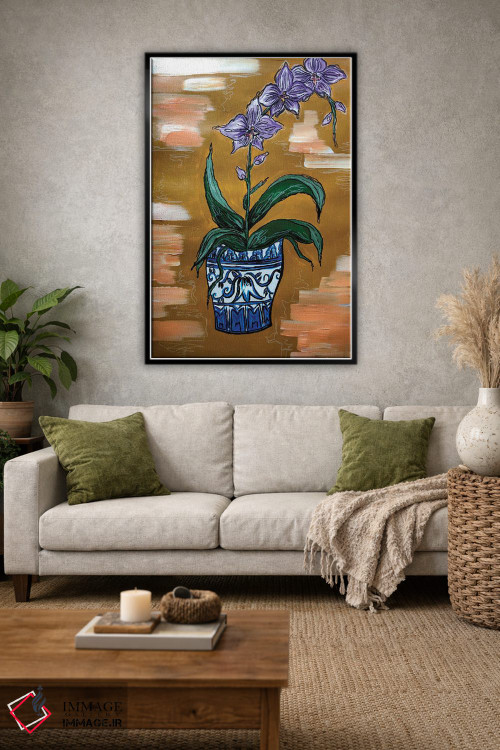 تابلو دکوراتیو ارکیده ها اثر نیکولتا پینتس - D1B