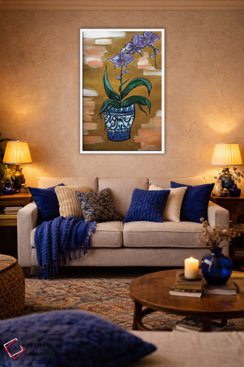 تابلو دکوراتیو ارکیده ها اثر نیکولتا پینتس - D4W