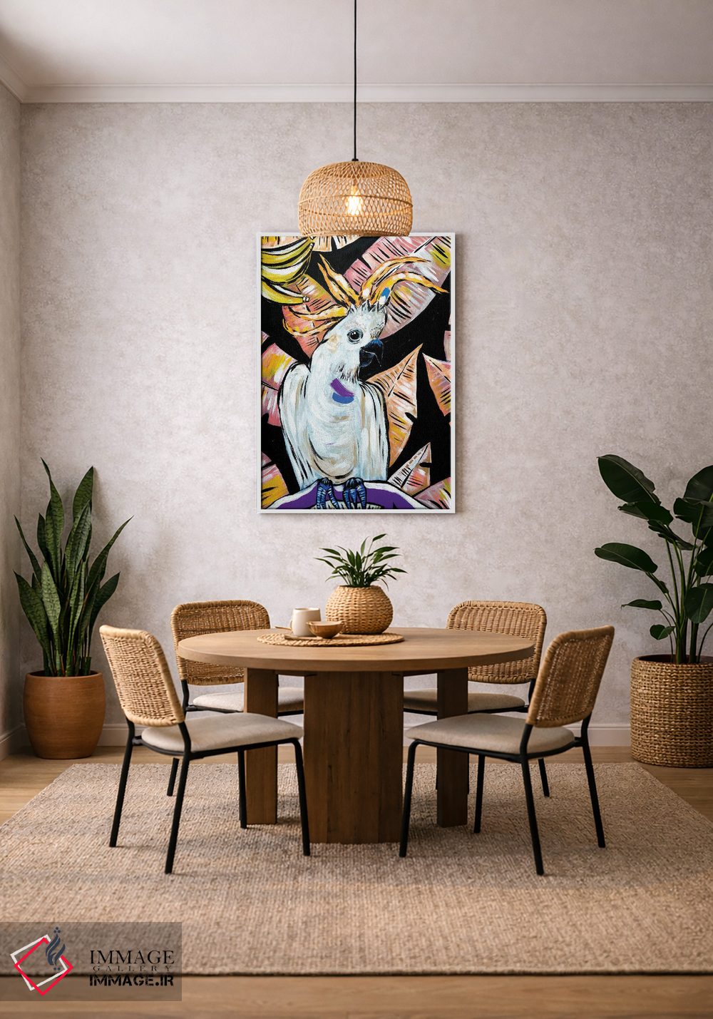 تابلو دکوراتیو مرغ عشق اثر نیکولتا پینتس - D3W