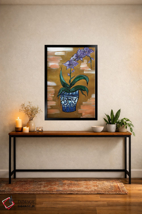 تابلو دکوراتیو ارکیده ها اثر نیکولتا پینتس - D6B