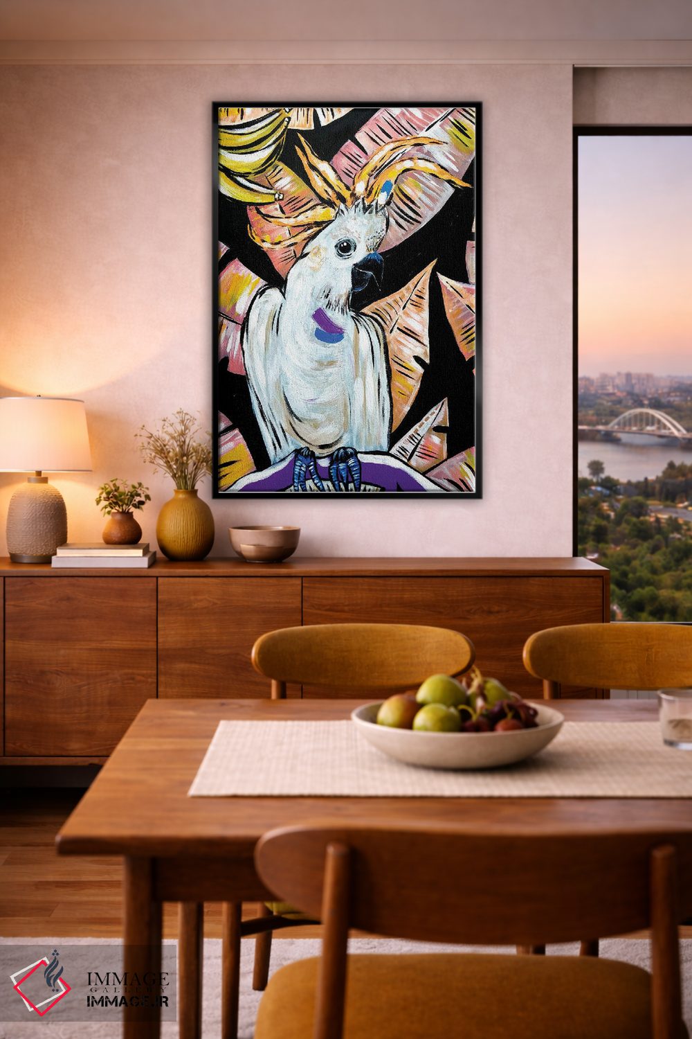 تابلو دکوراتیو مرغ عشق اثر نیکولتا پینتس - D6B