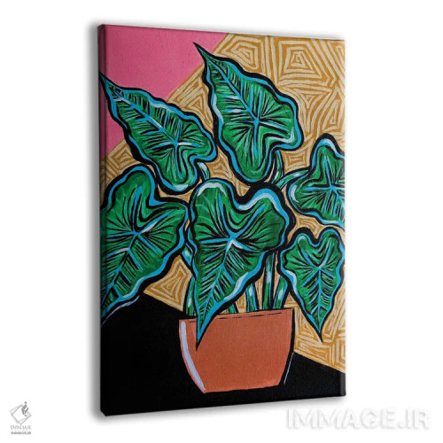 تابلو دکوراتیو مانسترا کوچک اثر نیکولتا پینتس - نمای پرسپکتیو محصول