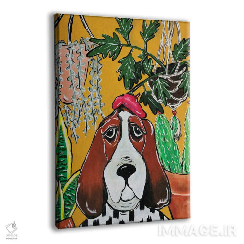 تابلو دکوراتیو بانوی گیاه دوست اثر نیکولتا پینتس - نمای پرسپکتیو محصول