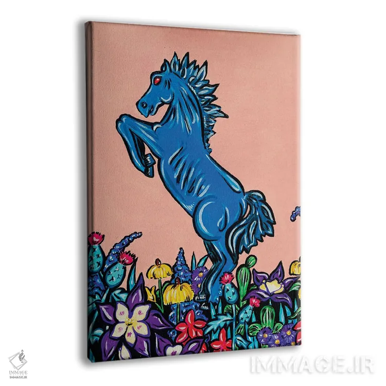 تابلو دکوراتیو بلوسیفر در میان گل های وحشی کلرادو اثر نیکولتا پینتس - نمای پرسپکتیو محصول