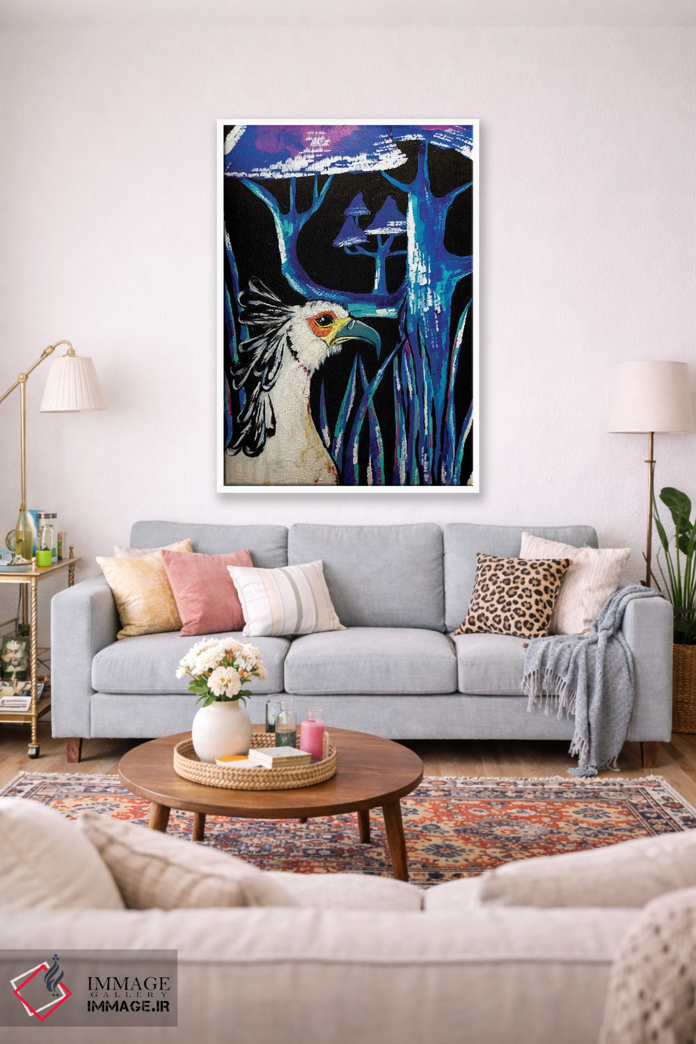 تابلو دکوراتیو پرنده منشی اثر نیکولتا پینتس - D1W