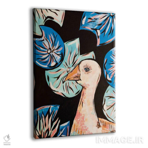 تابلو دکوراتیو غاز اثر نیکولتا پینتس - نمای پرسپکتیو محصول