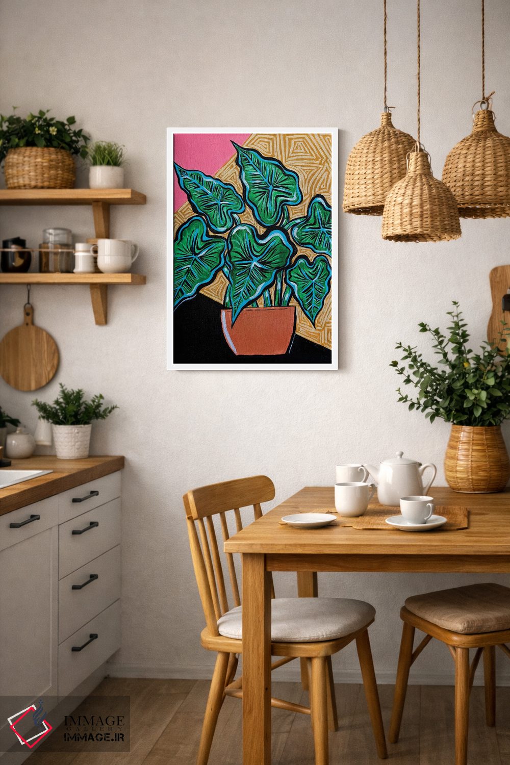 تابلو دکوراتیو مانسترا کوچک اثر نیکولتا پینتس - D2W