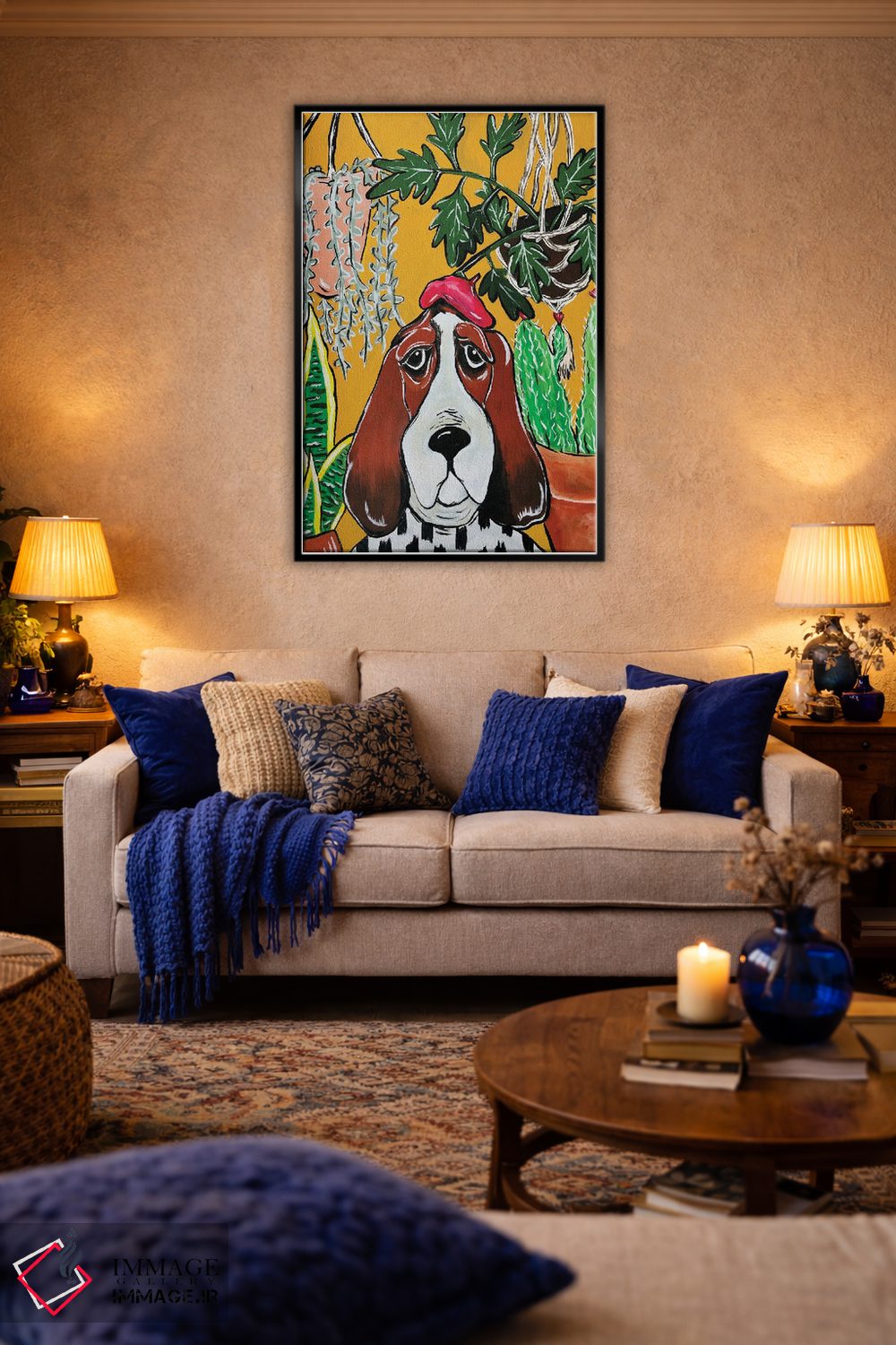 تابلو دکوراتیو بانوی گیاه دوست اثر نیکولتا پینتس - D4B