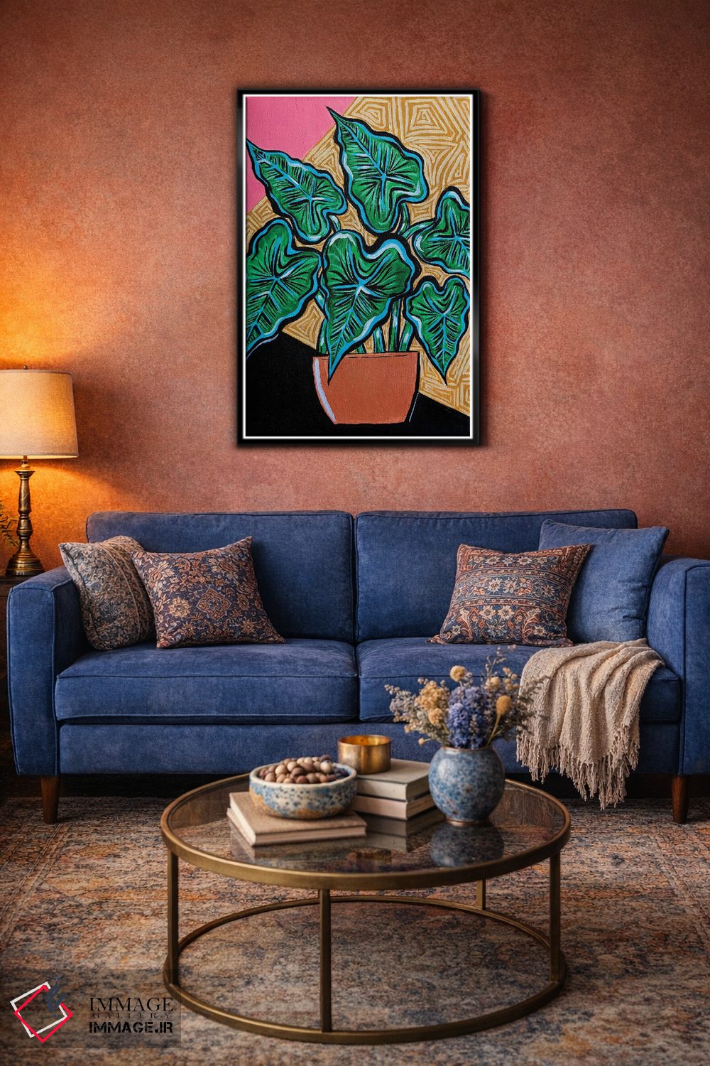 تابلو دکوراتیو مانسترا کوچک اثر نیکولتا پینتس - D5B