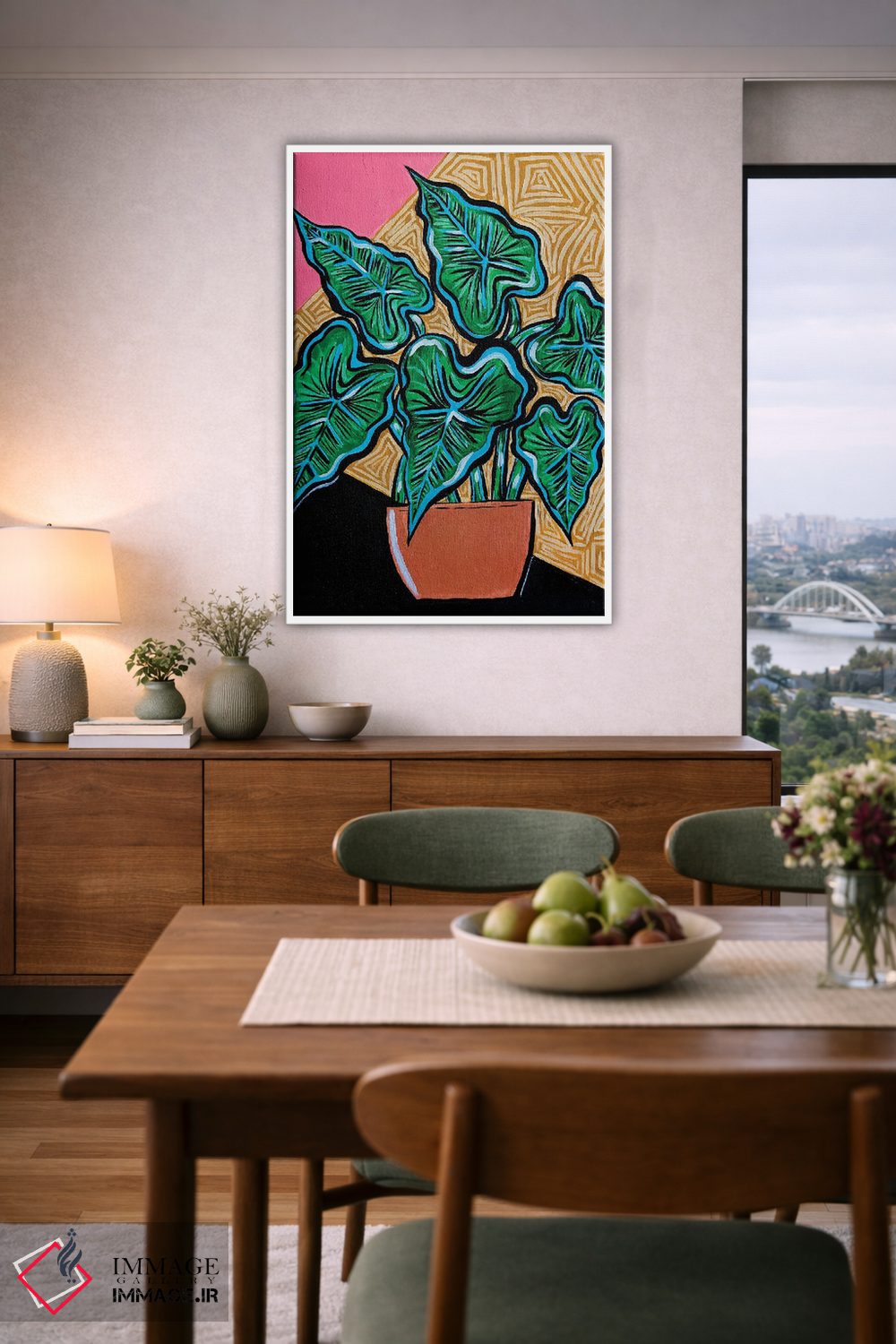 تابلو دکوراتیو مانسترا کوچک اثر نیکولتا پینتس - D6W