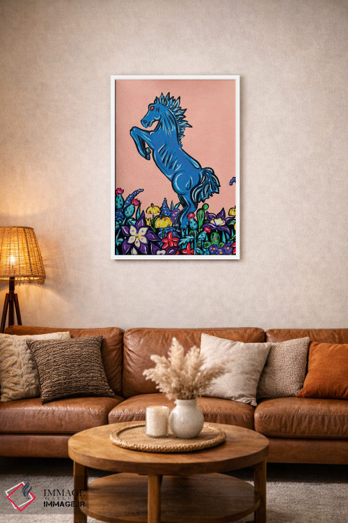 تابلو دکوراتیو بلوسیفر در میان گل های وحشی کلرادو اثر نیکولتا پینتس - D2W