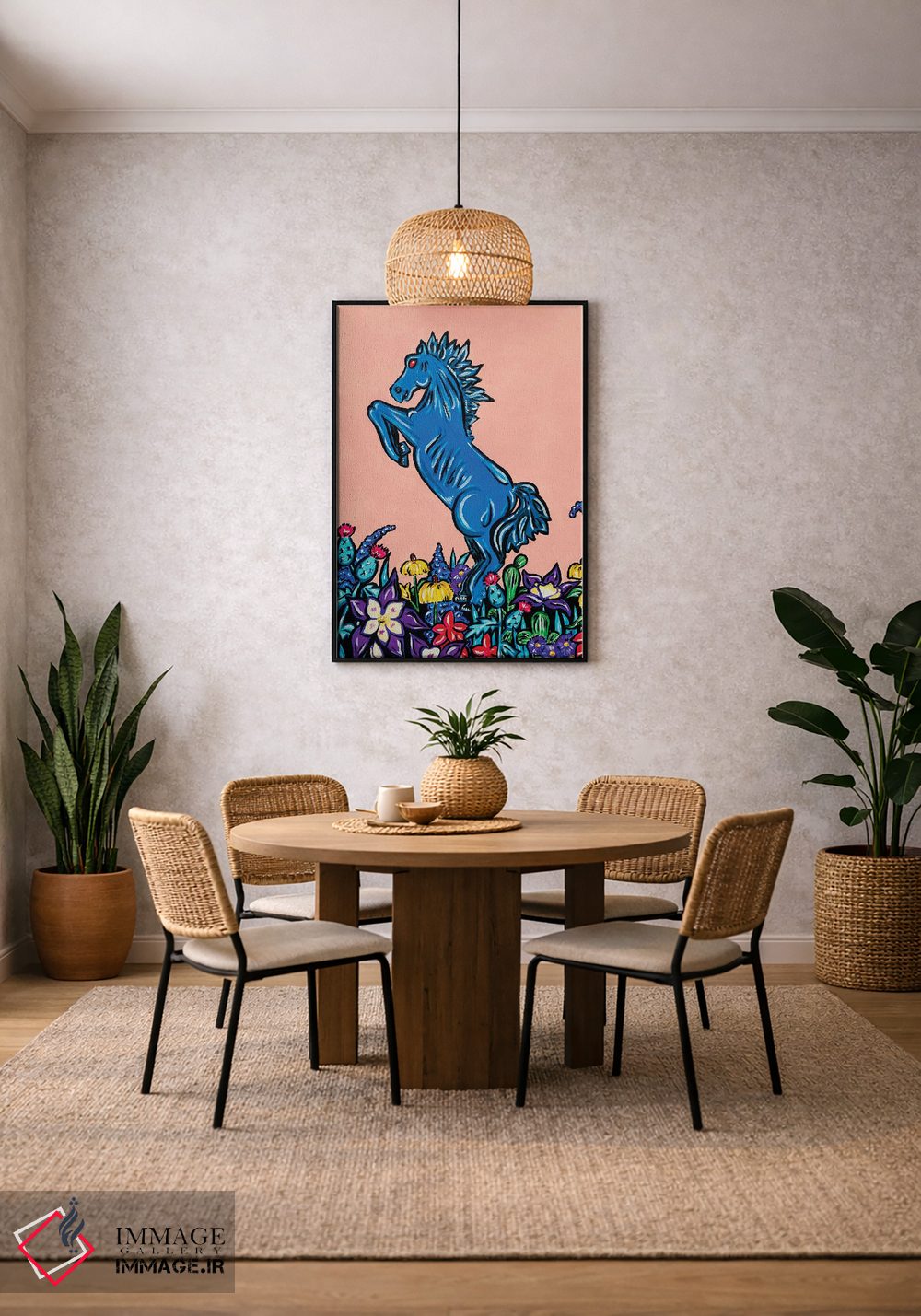 تابلو دکوراتیو بلوسیفر در میان گل های وحشی کلرادو اثر نیکولتا پینتس - D5B