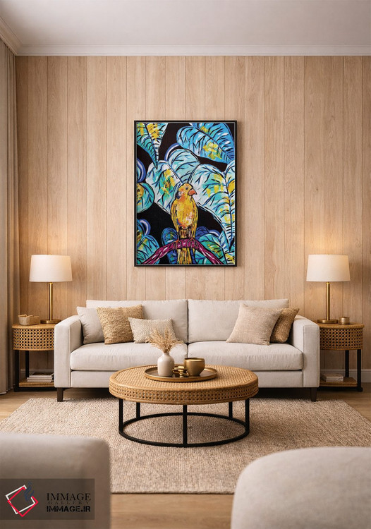 تابلو دکوراتیو قناری اثر نیکولتا پینتس - D1B