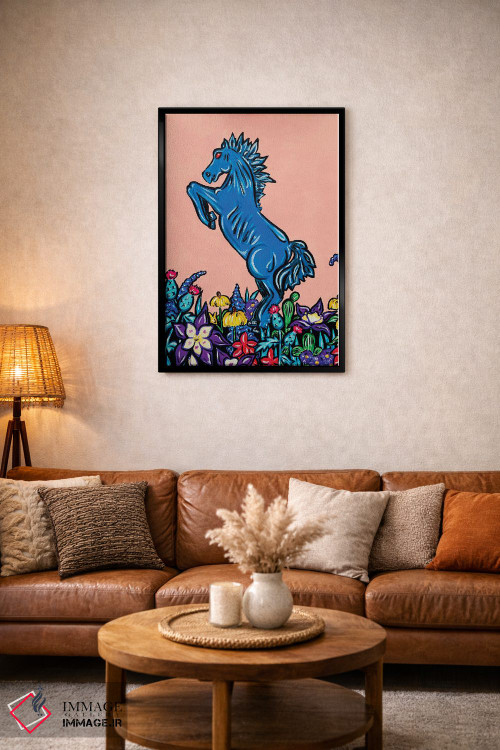 تابلو دکوراتیو بلوسیفر در میان گل های وحشی کلرادو اثر نیکولتا پینتس - D4B