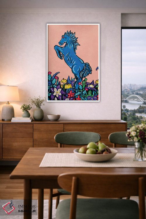 تابلو دکوراتیو بلوسیفر در میان گل های وحشی کلرادو اثر نیکولتا پینتس - D6W