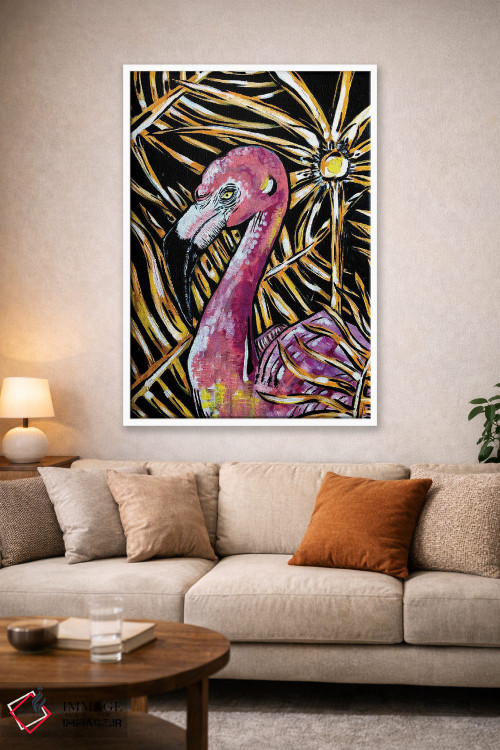 تابلو دکوراتیو فلامینگو اثر نیکولتا پینتس - D1W