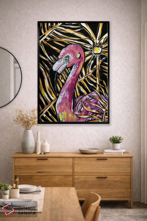 تابلو دکوراتیو فلامینگو اثر نیکولتا پینتس - D2B