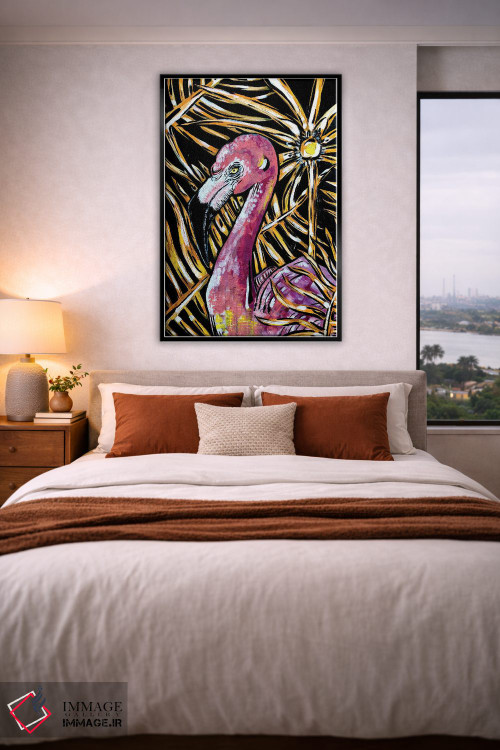 تابلو دکوراتیو فلامینگو اثر نیکولتا پینتس - D4B