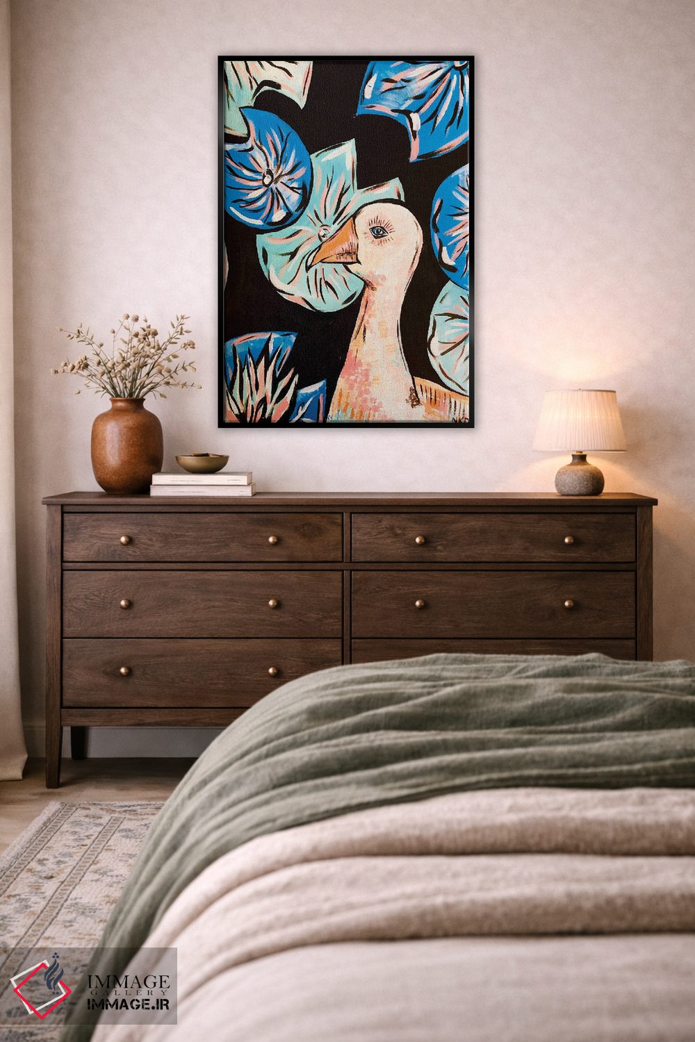 تابلو دکوراتیو غاز اثر نیکولتا پینتس - D6B